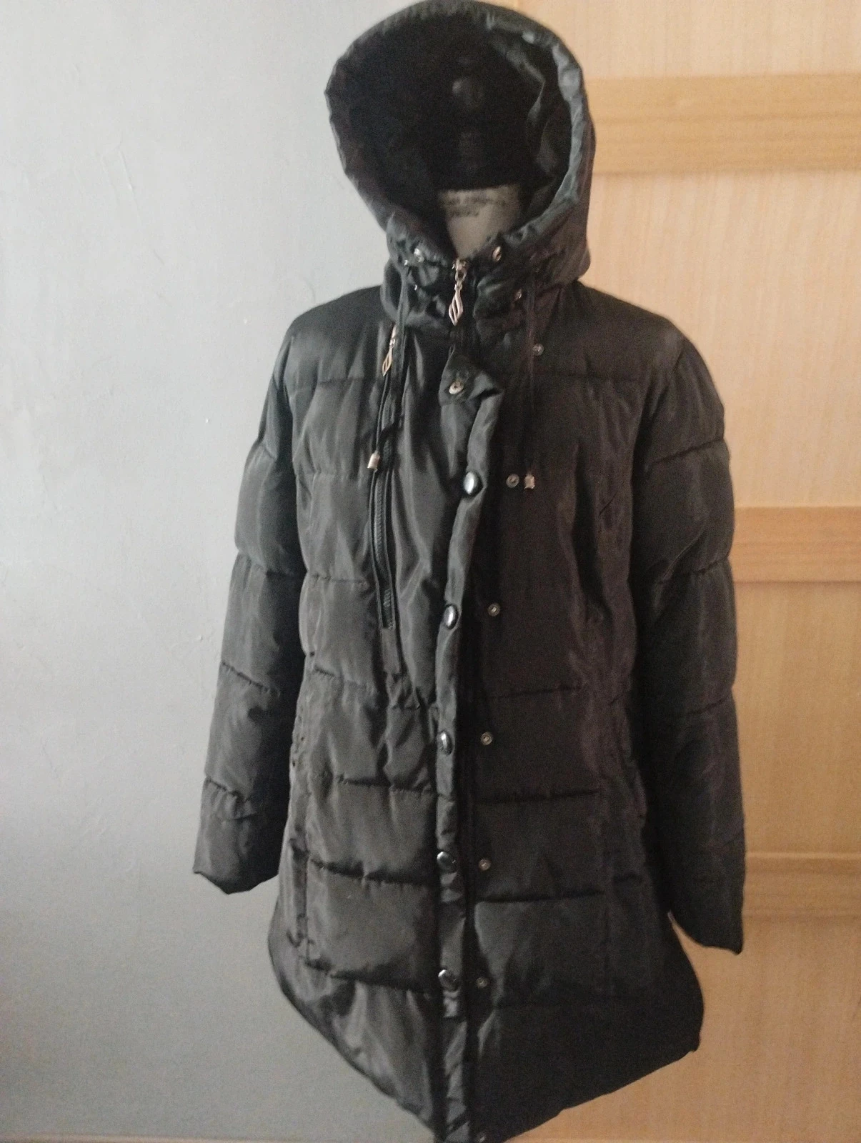 Manteau noir à capuche femme, Les Muses T42/44